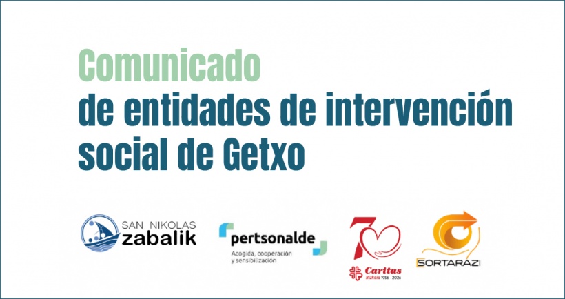 Comunicado de entidades de intervención social de Getxo Comunicado de entidades de intervención social de Getxo